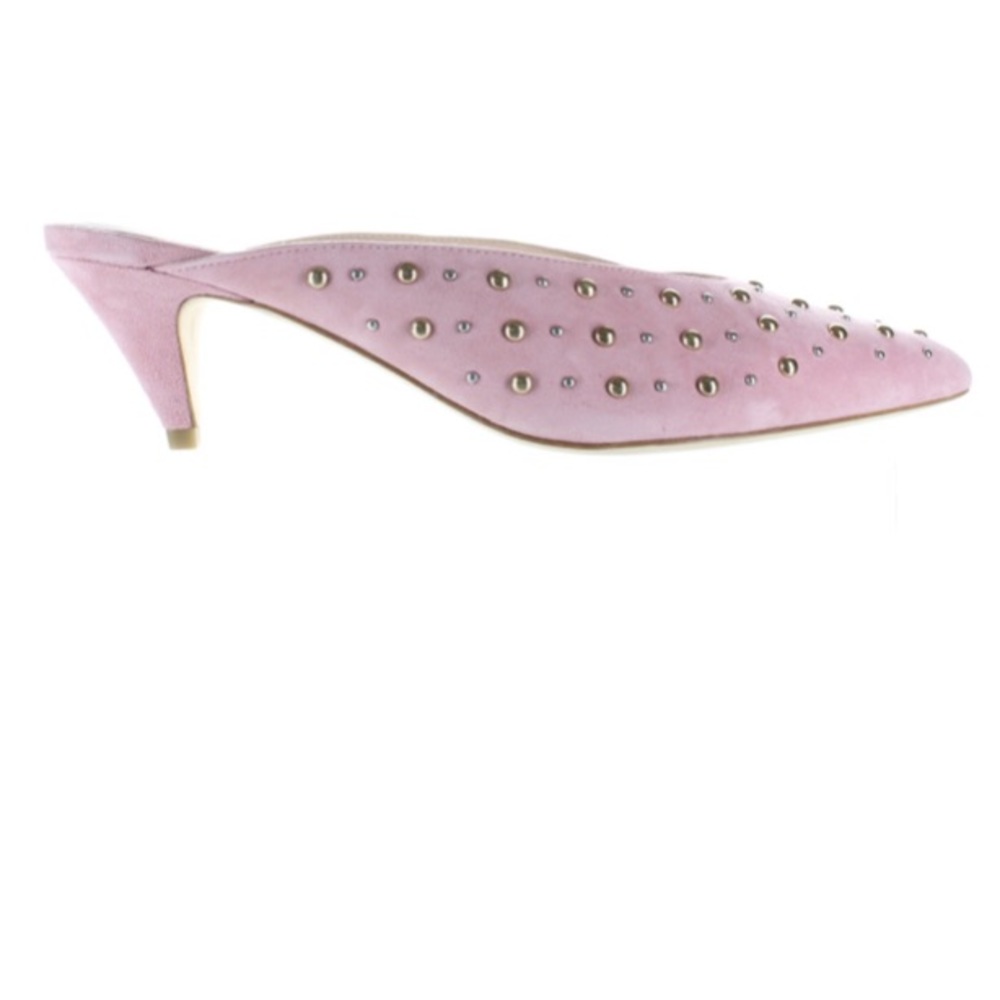 Kate Spade Pink Studded Mules - Picture 3 of 7